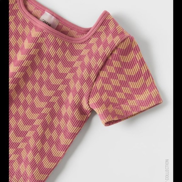 Seamless Checkerboard Rib Top - Picture 2 of 4